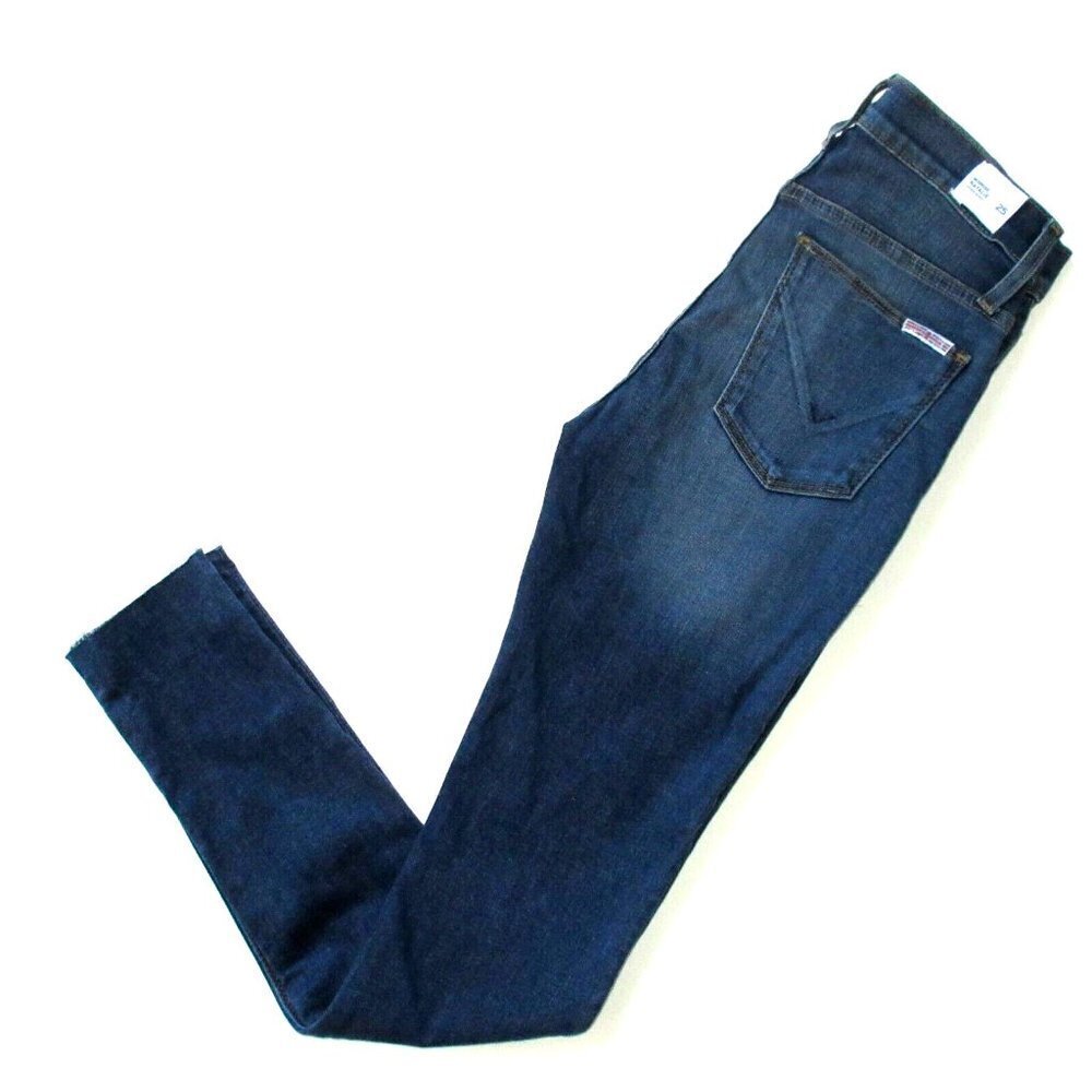 NWT HUDSON Natalie Super Skinny in Crystal Wand Raw Hem Stretch Ankle Jeans 25 - Picture 6 of 6
